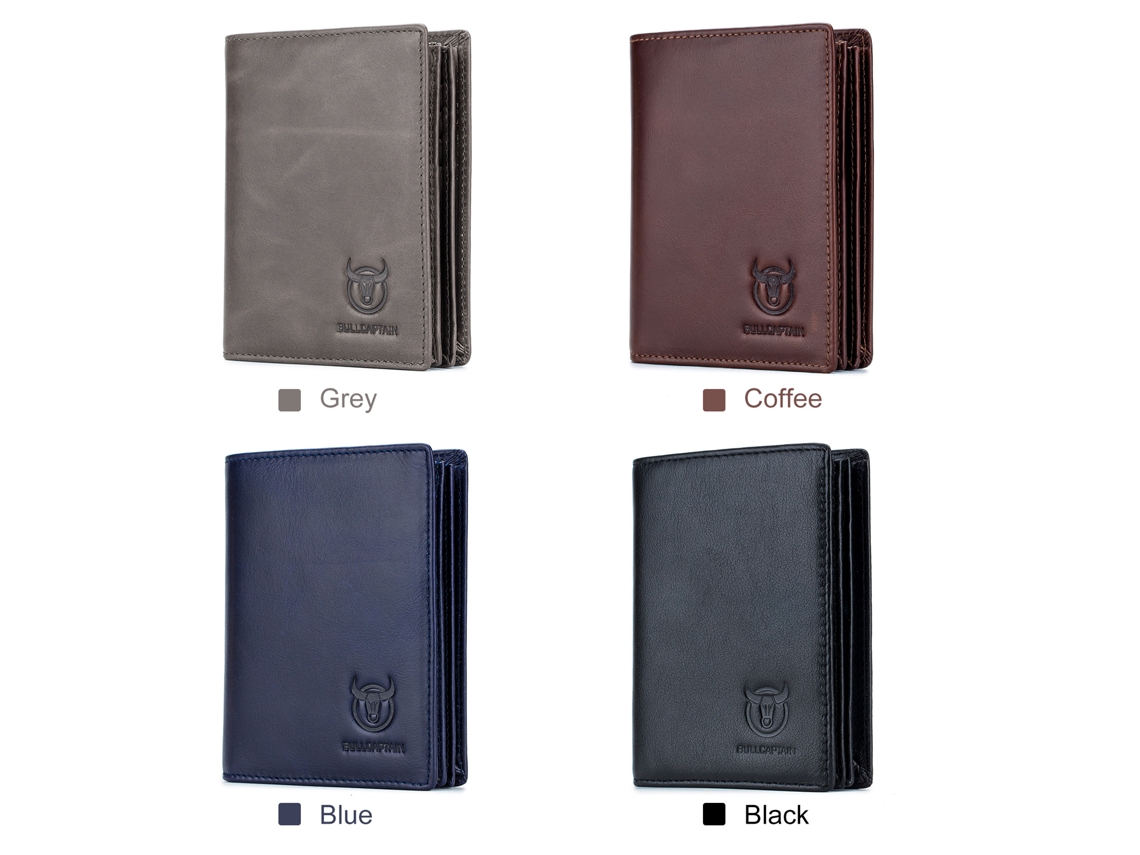 Carteira de Couro Business para Homem com grande capacidade e 15 compartimentos