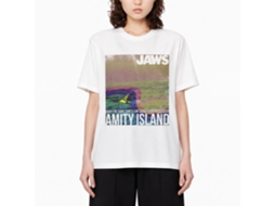 Rockinstone Jaws Movie Amity Island White Adult T-shirt Size:xl