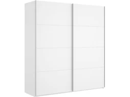 Armário 2 Portas de Correr 180 DKIT Slide (Branco Brilhante - 204x180x65 cm)