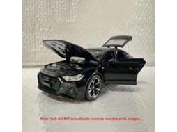 (rs7 Preto) Miniatura Rs7 Rs6 Em Escala 1:32, Feita Em Metal Fundido, Com Portas Que Abrem, Luzes E Efeitos Sonoros.