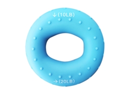 Business anel de força para mãos de silicone durável, treino de força de mão e dedos, leve, azul, 10/20lb