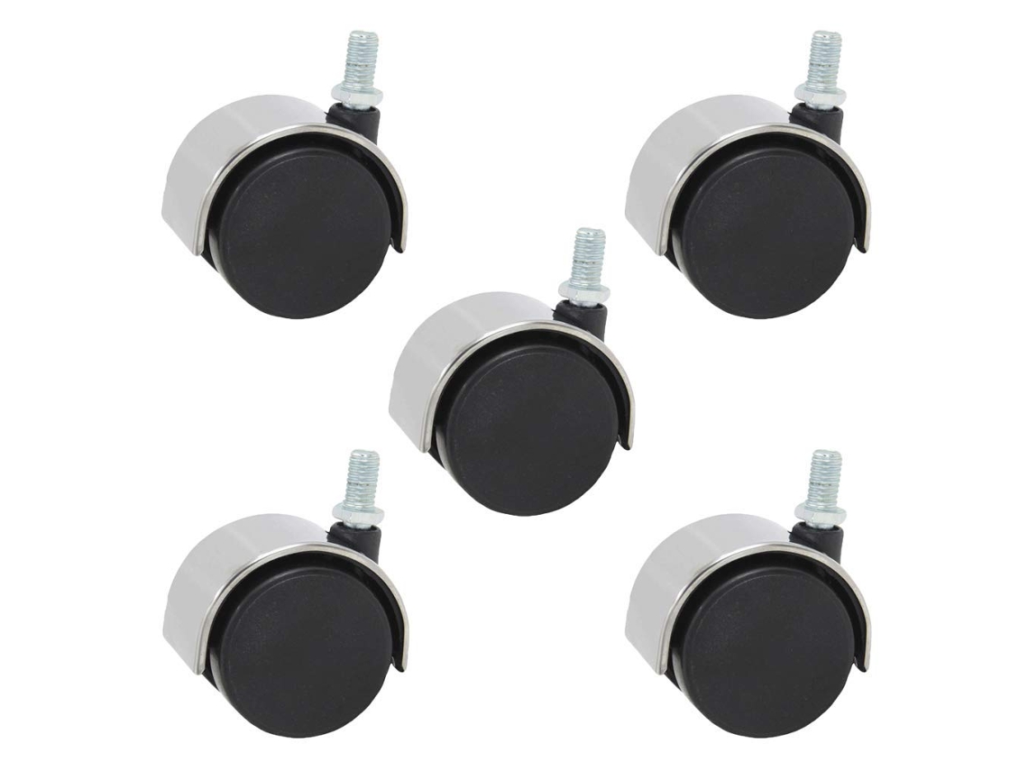 Polegadas Para Cadeira De Escritório Giratória, Cade, Pu, Nylon, Aço, Inoxidável, 5 X 2, Giratórios