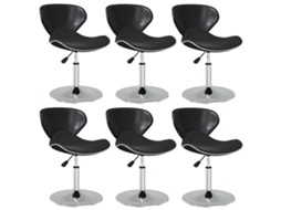 Dining Chair, Dining Chairs Vidaxl Preto Couro Artificial (n/a)