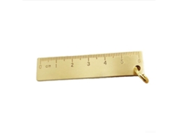 Chaveiro Decorativo, Régua Pequena De Cobre 6 Cm, Metal Latão 3 Mm