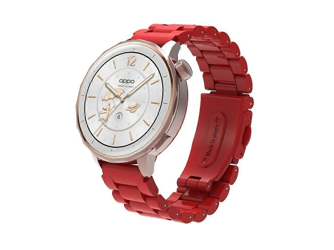 Pulseira De Relógio De Plástico Com Três Contas