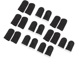 Angooily 10 Pares De Dedeiras Nylon E Fibra Prata, Resistentes Ao Suor, Versáteis, Leves E Práticas Para Jogos Mobile