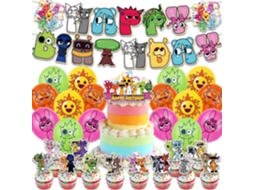 Artigos para Festas, Bolas e Decorações Bolo, Banner BRILVIBERA, Decorações de Aniversário