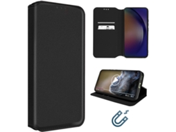 Capa Para Samsung Galaxy A54 5g Ushion Pele Magnética Preto