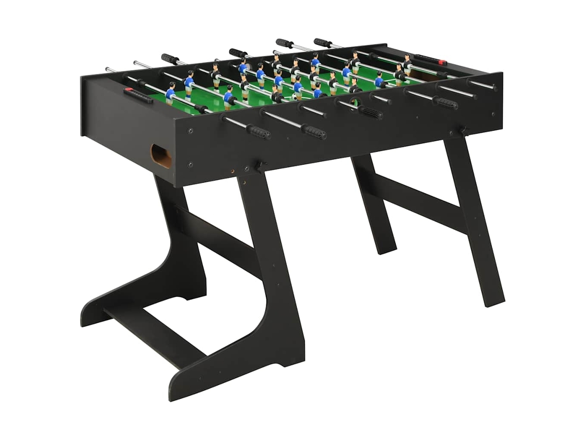 Vidaxl Mesa De Matraquilhos Dobrável 121x61x80 Cm Preto