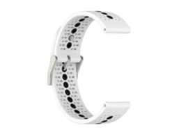 Pulseira para Relógio CZHHMART para Suunto 9 Baro/7/ D5/wrist Hr, 24mm, Couro Pu, Fivela Prateada, Preto