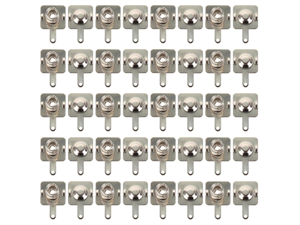 Conjuntos De Placas De Mola Bipolar De 12x12 Mm Em Ferro Niquelado Para Contatos.