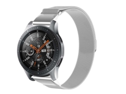 Bracelete Pulseira Milanese Mesh para Garmin Approach S62 Prata
