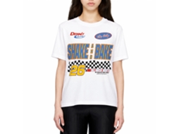 Rockinstone Talladega Nights Movie Shake And Bake White Adult T-shirt Size:l