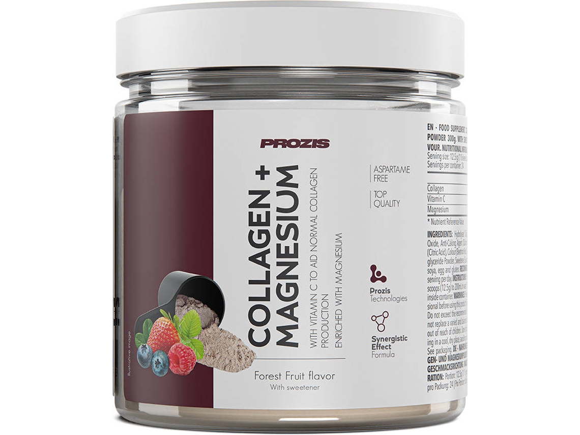 Colágeno e Magnésio (300g) Frutos do Bosque PROZIS