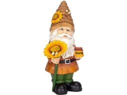 Estátua De Elfo Sem Rosto De Resina Com Girassol Para Decoração De Jardim E Casa