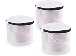 conjunto de 3 redes de lavanderia pretas BRILVIBERA