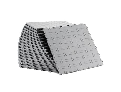 Ladrilhos Entrelaçados Para Garagem Succebuy Ladrilhos De Pp 50 Peças 305x305mm Prata