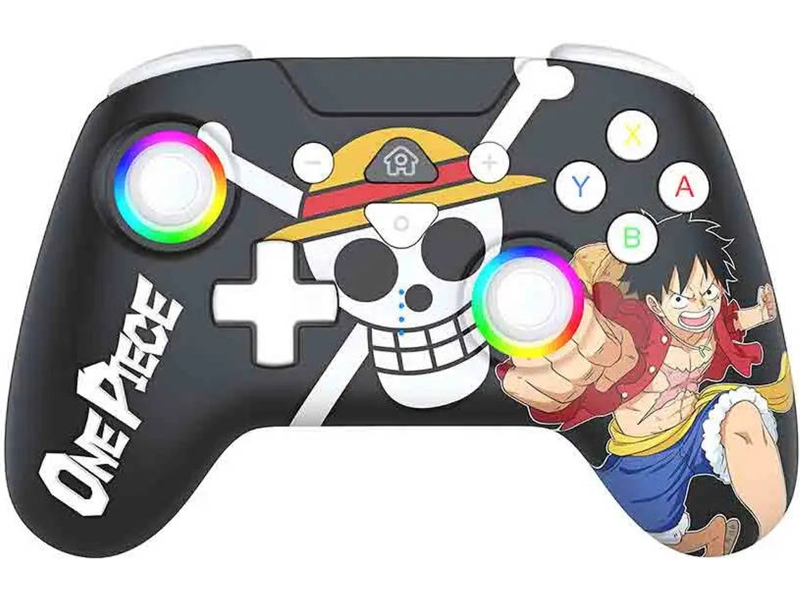 Comando Sem Fios SUBSONIC Nintendo Switch/Switch 2   Led One Piece Luffy Fish (Preto)