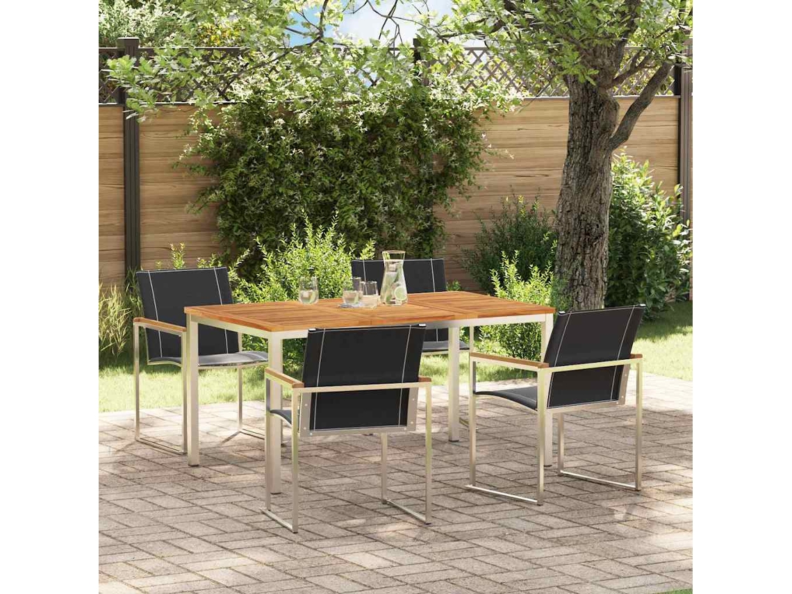 Vidaxl Conjunto De Jantar Para Jardim 5 Unid.