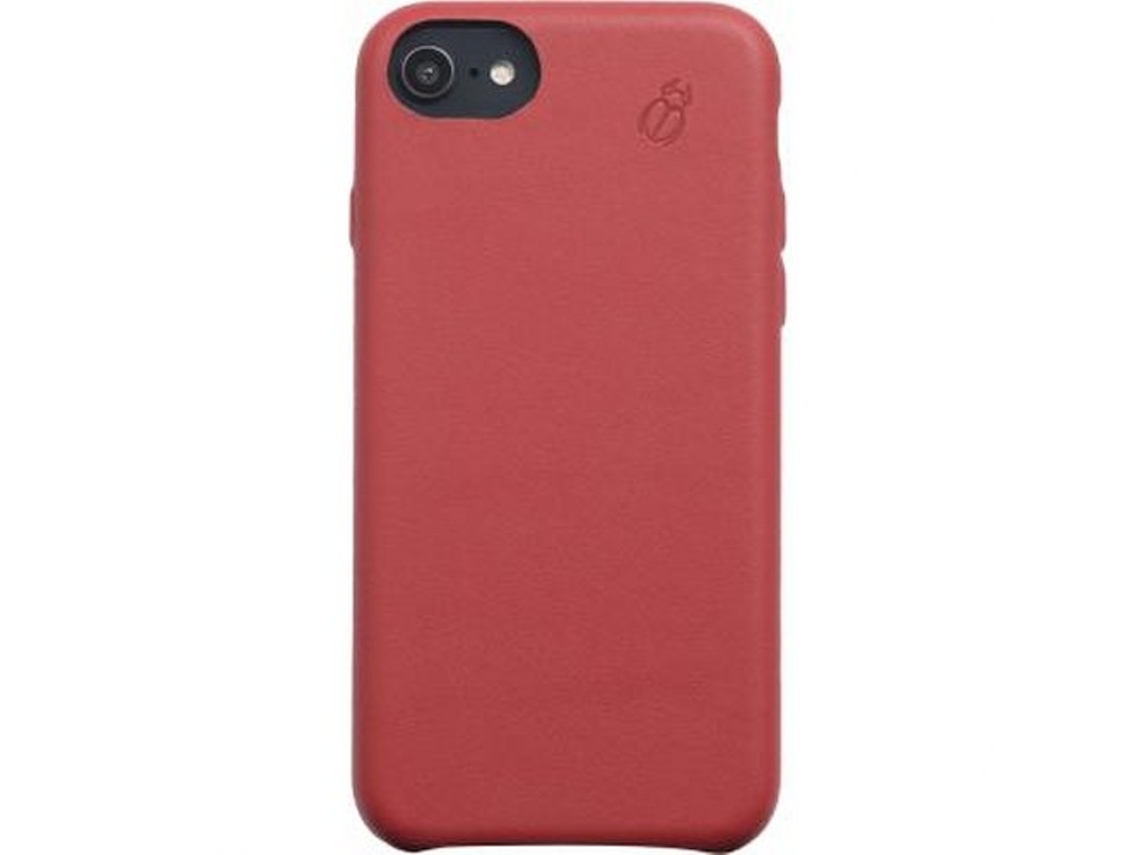 Capa para iPhone 6/8/7 BEETLECASE Pele Vermelho .