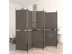 Vidaxl Divisória/biombo Com 6 Painéis 300x220 Cm Tecido Antracite