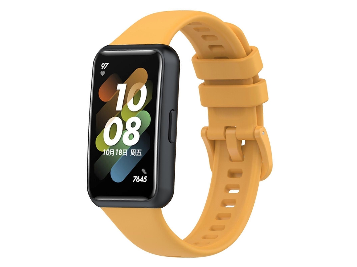 Pulseira De Silicone Branca Para Huawei Band 7
