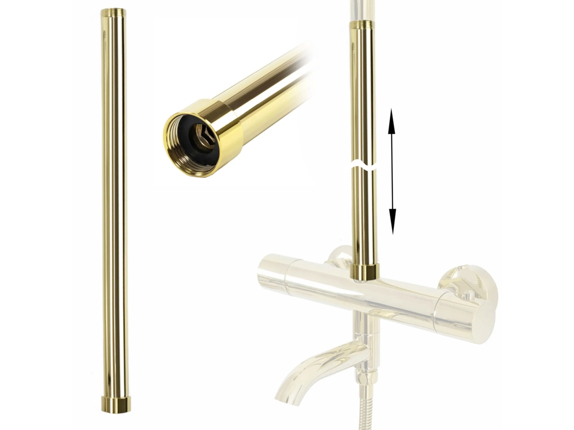 Extensão para Banheira/Chuveiro REA Chrome 50cm