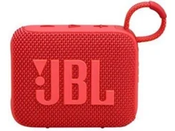 Coluna Bluetooth JBL GO 4 (7 W - Autonomia: 7 horas - Vermelho)