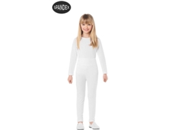 Fato Unisexo CAR&GUS Conjunto de Collant de Elastano Branco de 2 Peças (Tam.: 3-4 anos)