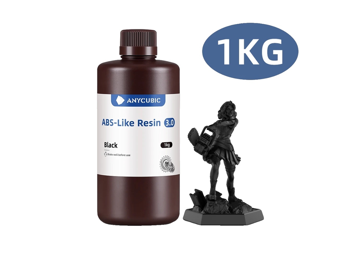 Resina Abs-like, Alta Resiliência, Mínimo Odor, Preto