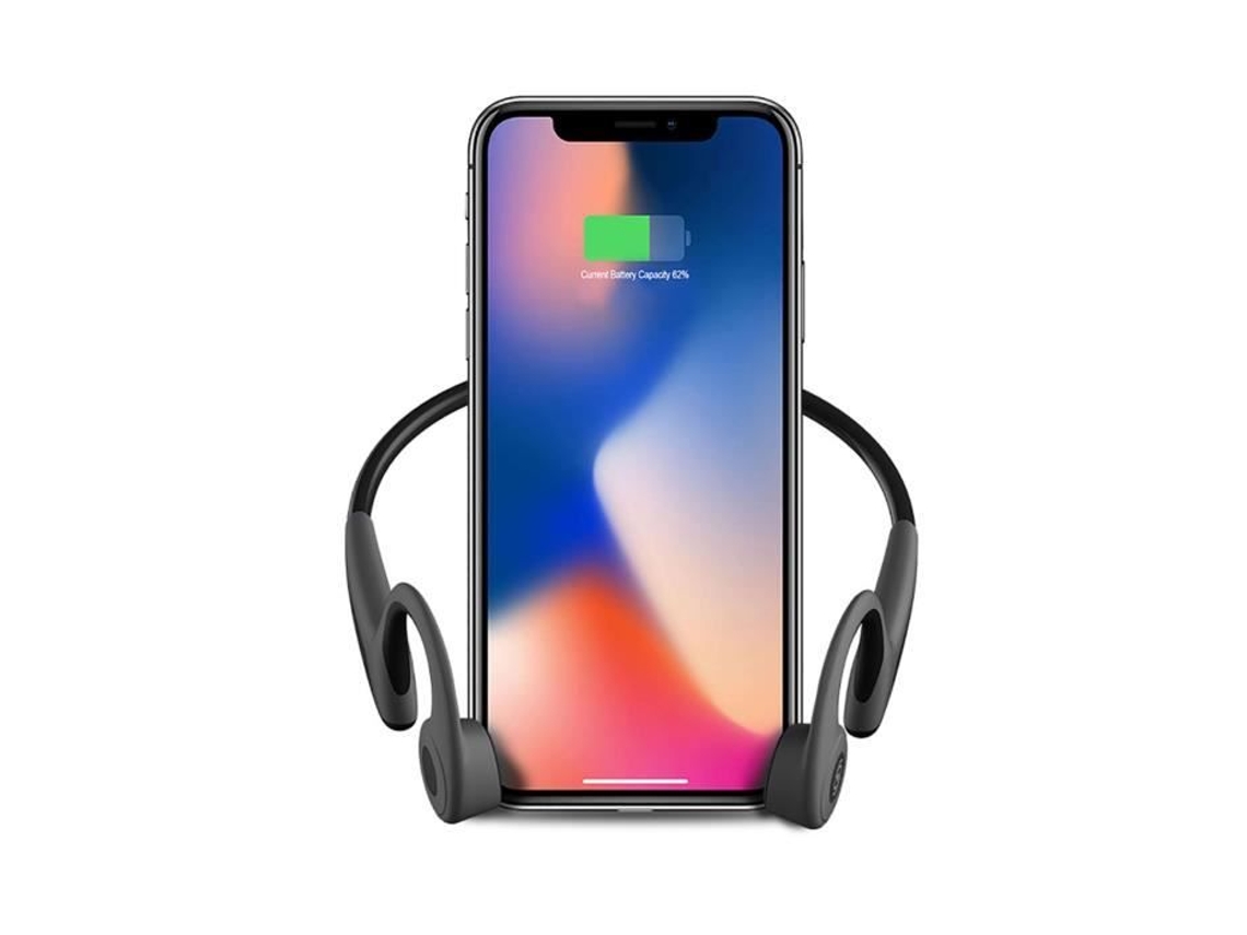 Fones de Ouvido HURRISE Fones de Ouvido de Condução Óssea Sem Fio Z8 Fones de Ouvido 5.0 À Prova D'Água Fixação de Som