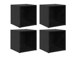 Conjunto de Móvel de Tv 4 Pcs Preto 37 X 35 X 37,5 Cm MAISON EXCLUSIVE