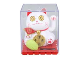 Gato Da Sorte Com Energia Solar E Braço Decorativo Móvel