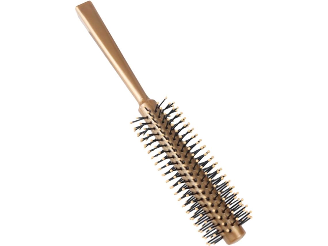 Escova De Cabelo Redonda E Compacta Plástico Solustre Para Alisar Estilizar Com Facilidade Profissionalismo Durante