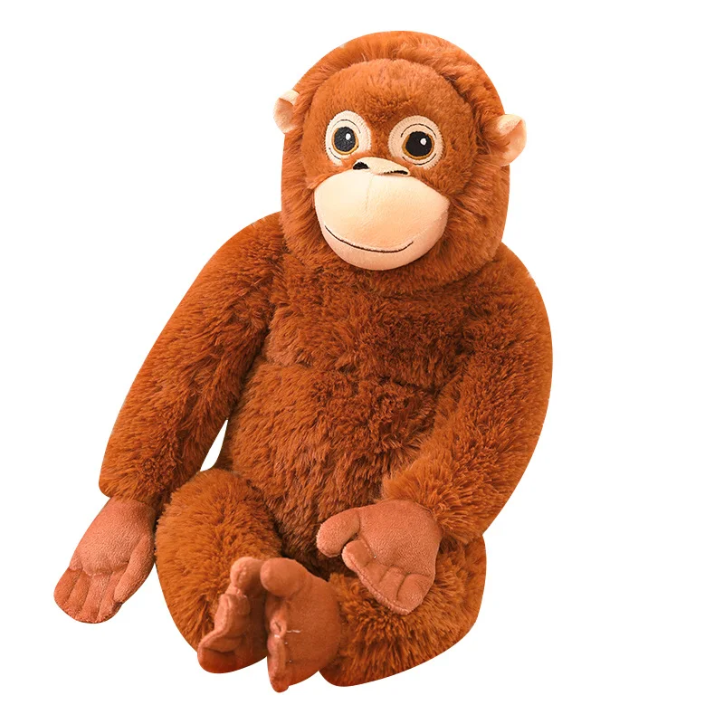 um Brinquedo de Pelúcia Fofo e Realista de um Gorila. MDUG (marrom, 35 40cm)
