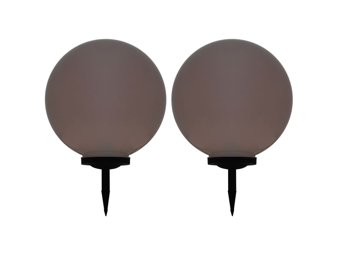 Vidaxl Candeeiro Solar De Exterior Led 2 Pcs Esférico 50 Cm Rgb