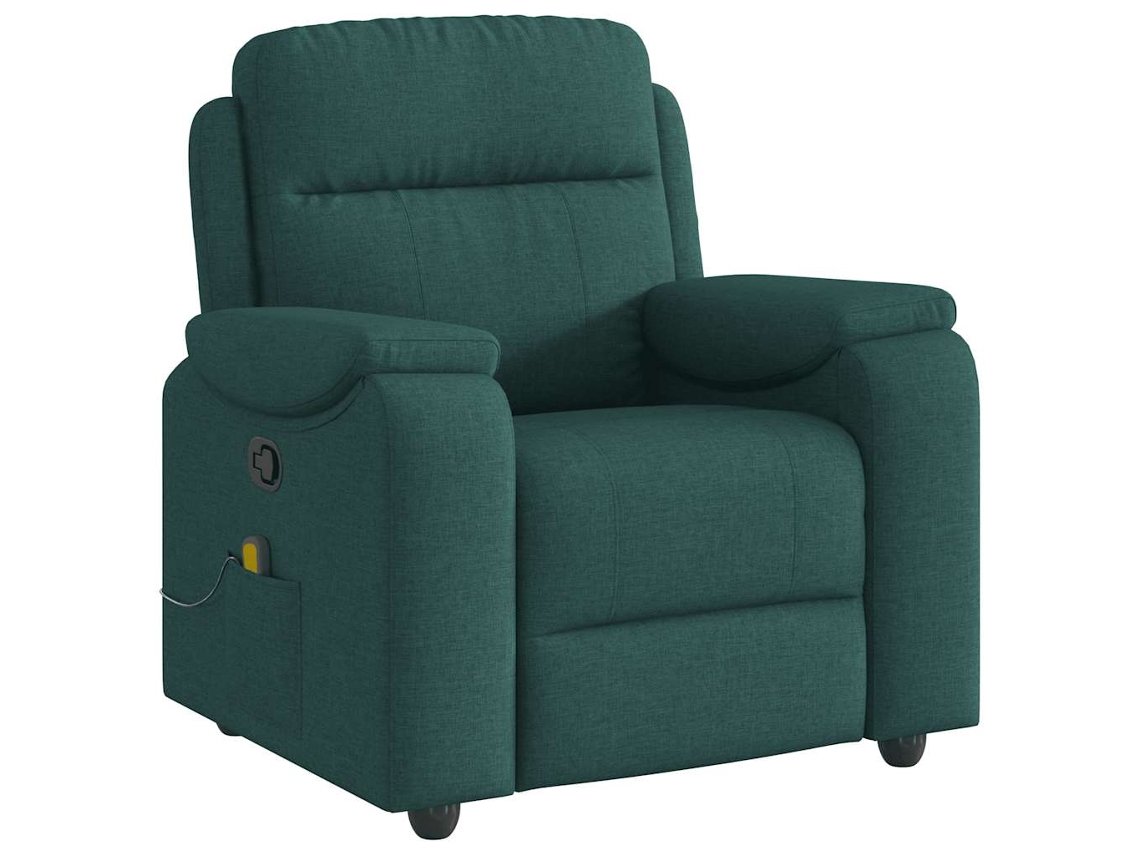 Massage Recliner Chair, Massage Recliner Chairs Vidaxl Verde Tecido