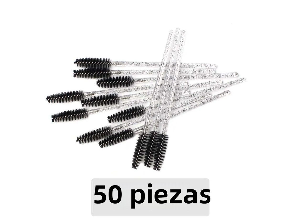 (preto 1) 50 Pincéis Descartáveis Para Sobrancelhas, Adequados Para Extensões De Cílios, Rímel, Pincéis De Maquiagem, Etc.
