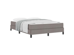 Cama Box com Colchão Cinzento Acastanhado Tecido MAISON EXCLUSIVE 140x200 cm