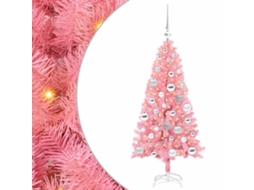 Conjunto 1 Árvore De Natal Vidaxl Rosa Pvc (120 Cm)