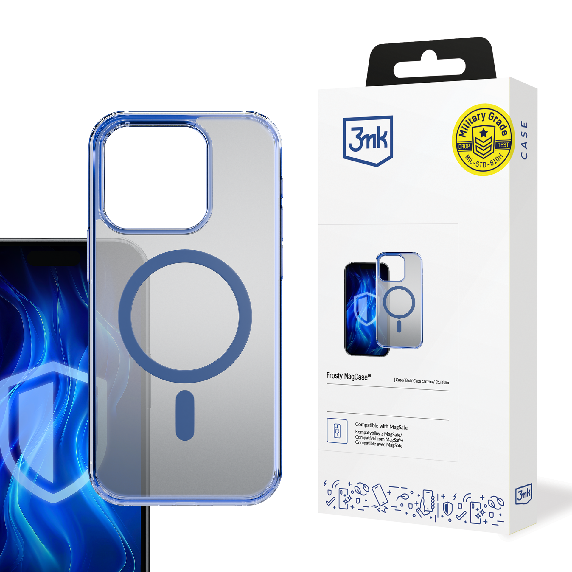 Apple Iphone 13 Pro Max - 3mk Frosty Magcase Azul