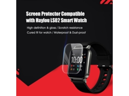 Mali protetor de Tela Compatível com Haylou Ls02 Smartwatch Filme Tpu Flexível Anti risco Hd Clara Auto curativa Sem Bolhas