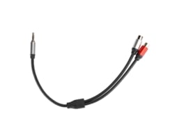 Cabo Dividido em 2 Conectores Estéreo de 3,5 Mm para Rca, 0,3 M CHABERLU