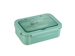 Lancheira Bento À Prova de Vazamentos para Adultos Verde Capa Translúcida-1400Ml LUUCOZK