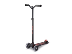 Maxi Micro Deluxe Pro Led Scooter Preto Vermelho Mi3