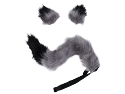 1Pcs Conjunto de Orelha e Cauda para Decorações de Halloween ALLINLESS