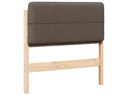 Cabeceira Estofada com Cabeceira Marrom e Taupe 80 Cm MAISON EXCLUSIVE