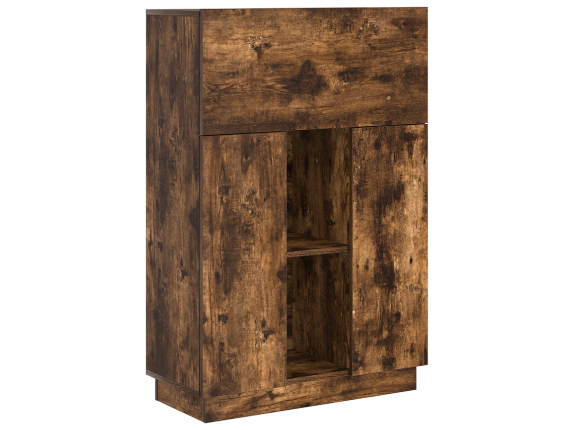 Conjunto 1 Secretária De Escrita Vidaxl Castanho Derivados De Madeira (71.5 X 31.5 X 106.5 Cm)