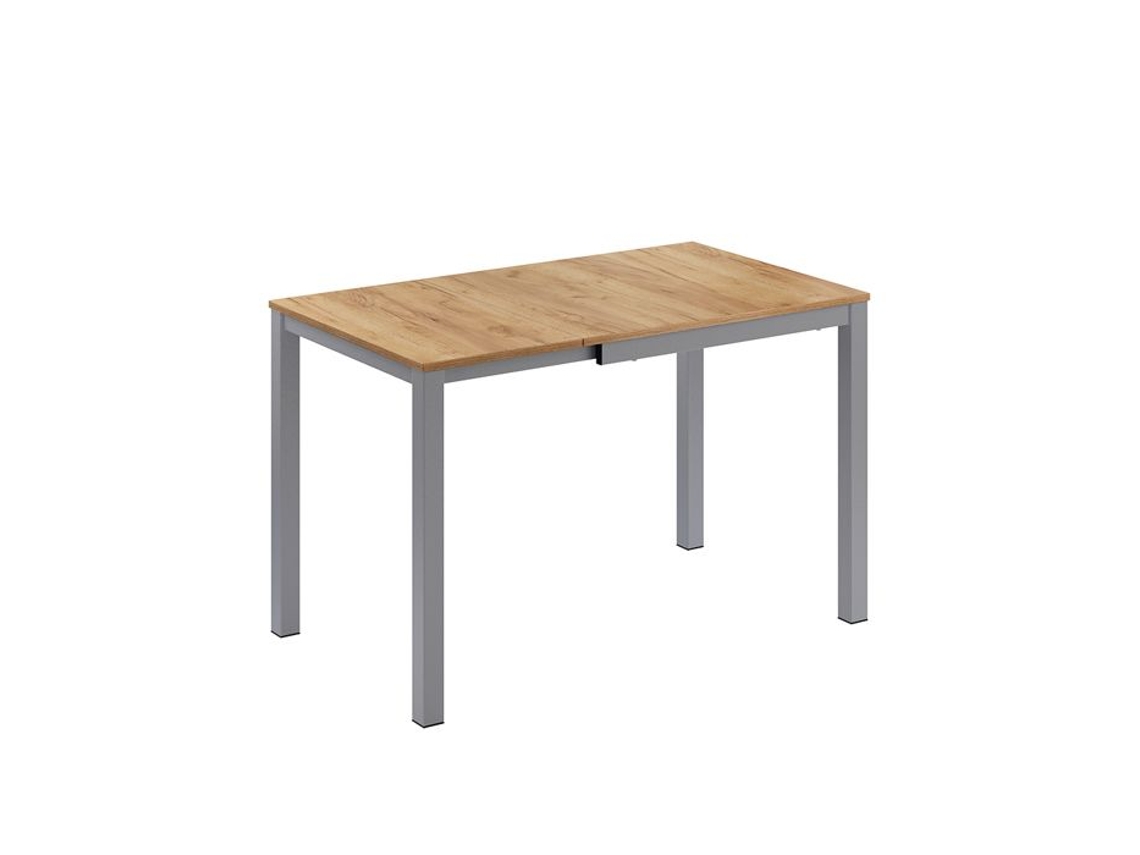 Mesa De Sala De Jantar Granny, 120x70cm Extensível, Carvalho/cinza, Cinza, Vicco