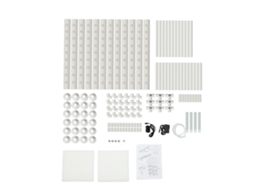Kit De Cultivo Hidropônico, Sistema De 3 Camadas, 108 Pontos De Plantio, Branco